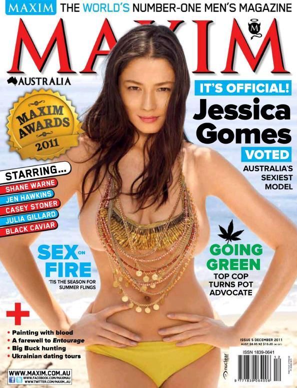 Jessica Gomes - Maxim Magazine Cover [Australia] (December 2011)