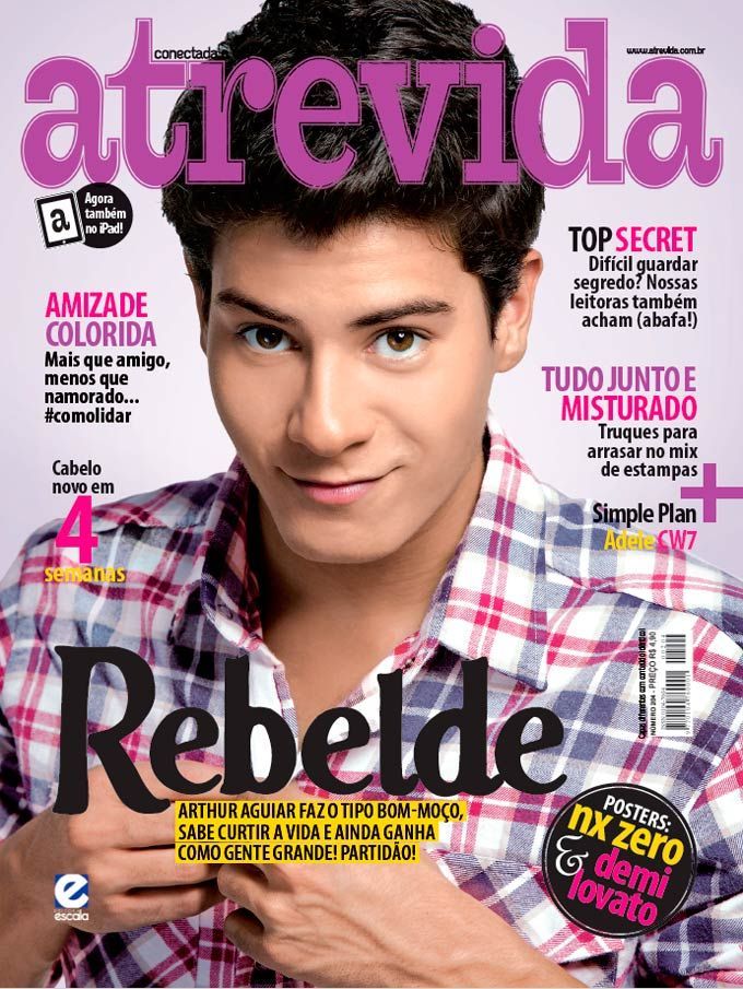 Rebelde Arthur Aguiar Atrevida Magazine 02 August 11 Cover Photo Brazil